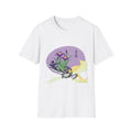 Japan Fusion Ayame iris fan Japanese art unisex graphic  White t-shirt