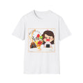 Japan Fusion Onigiri and Parfait kawaii Japanese food art unisex graphic White t-shirt